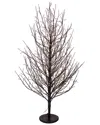 Kurt Adler 4ft Dark Brown Twig Tree With 1000 Warm White Cluster Lights In Brown