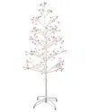 Kurt Adler 4ft White Birch Twig Tree With Multi-color 8-function Lights In White