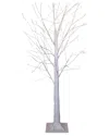 Kurt Adler 4ft Winter White Twig Tree With 500 Warm White Lights In White