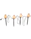 Kurt Adler 4pc Ghost Yard Stake Light Set