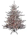 Kurt Adler 5-foot Pre-lit Clear Incandescent Vail Pine Tree In Green