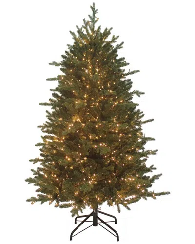 Kurt Adler 5-foot Pre-lit Warm White Led Noble Fir Tree In Green