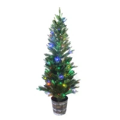 Kurt Adler 5' H Green Fir Christmas Tree With Led Lights