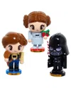 Kurt Adler 5-inch Star Wars Han Solo, Princess Leia, & Darth Vader Chubby Nutcracker 3pc Set In Multi