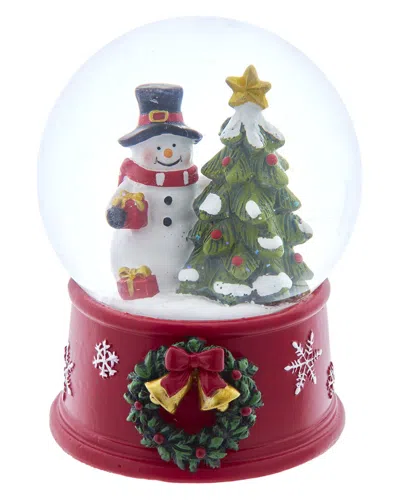 KURT ADLER KURT ADLER 5-INCH WIND-UP MUSICAL SNOWMAN WITH WATER GLOBE