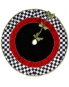 Kurt Adler 52-inch Black & White Checkered Tree Skirt In Multi