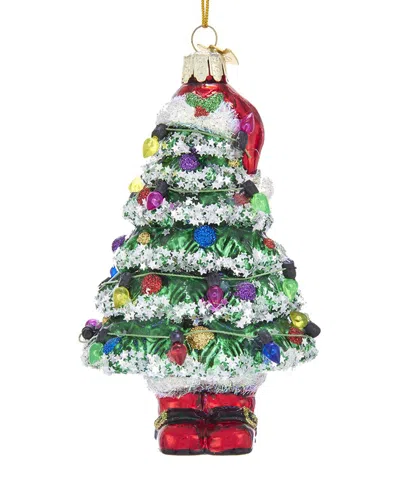 Kurt Adler 5.25in Noble Gems Christmas Tree With Hat & Boot Ornament In Multicolor