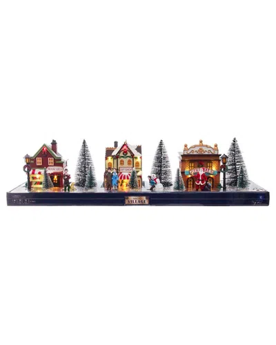Kurt Adler 5.5-inch Battery-operated Led Lit Christmas Village In Multi