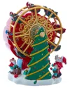 Kurt Adler 5.5-inch Wind-up Musical Ferris Wheel Tablepiece In Multi