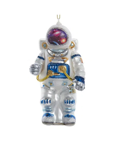 Kurt Adler 5.5in Glass Astronaut With Loop Ornament In Multi