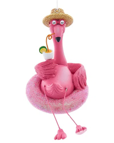 Kurt Adler 5.5in Resin Flamingo Ornament In Pink