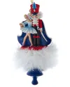 Kurt Adler 5.75-inch Holly Hats Nutcracker Prince Ornament In Blue