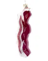 Kurt Adler 5.75in Noble Gems Glass Bacon Ornament In Multicolor