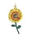 Kurt Adler 5.75in Noble Gems Glass Sunflower Ornament In Multicolor