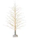 Kurt Adler 5ft White Birch Twinkle Warm White Fairy Led Twig Tree In White