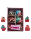 Kurt Adler 6-6.5-inch Miniature Foam Cupcake Ornaments In Multi