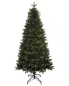 Kurt Adler 6-foot Pre-lit Clear Incandescent Studio Spruce Tree In Green