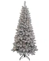 Kurt Adler 6-foot Pre-lit Clear New Brunswick Tree In Gray