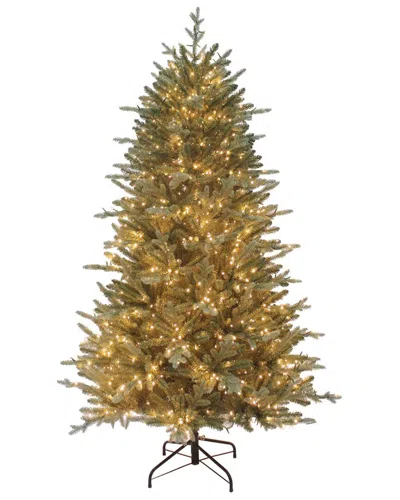 Kurt Adler 6-foot Pre-lit Led Blue Spruce Tree In Green
