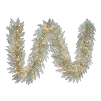 Kurt Adler 6' Pre-lit Garland With 100 Clear Lights
