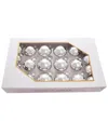Kurt Adler 60-80mm Shiny Silver Glass Ball Ornaments, 20pc Set In Silver