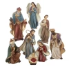 Kurt Adler 6.25-inch Resin Nativity Set Of 8 Pieces In Multi