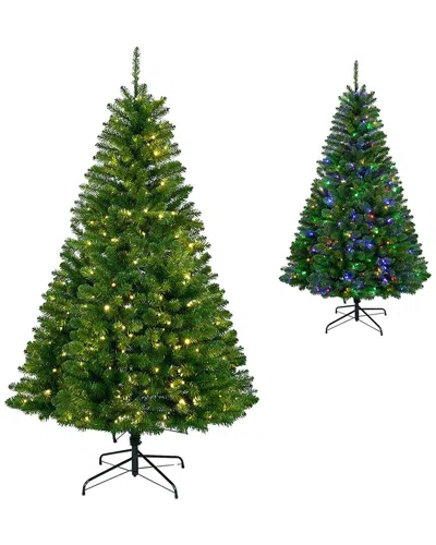 KURT ADLER KURT ADLER 6.5-FOOT PRE-LIT MULTICOLOR LED MULTIFUNCTION INNO TREE.