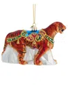 Kurt Adler 6.5-inch Bellissimo Glass Tiger Ornament