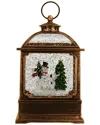 Kurt Adler 6.54-inch Battery Operated Led Snowman Water Lantern In Multi