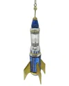 Kurt Adler 6.75in Glass Rocket Ornament In Multi
