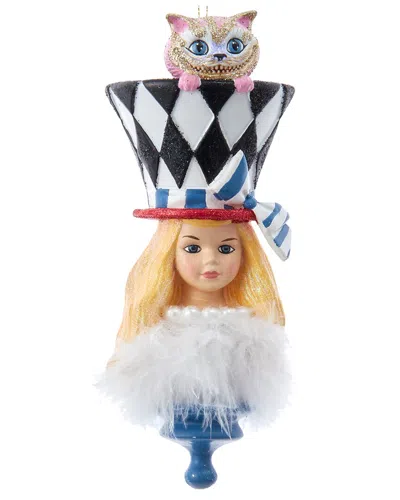 Kurt Adler 6.88in Resin Hollywood Hats Alice Ornament