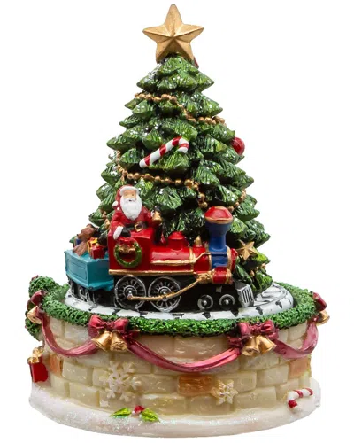Kurt Adler 6in Christmas Tree Revolving Music Box In Multi