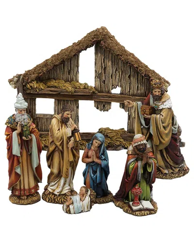 Kurt Adler 6in Resin Nativity Set Of 7
