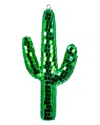 Kurt Adler 6in Tile Green Cactus Ornament In Green