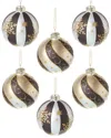Kurt Adler 6pc 80mm Glass Balls