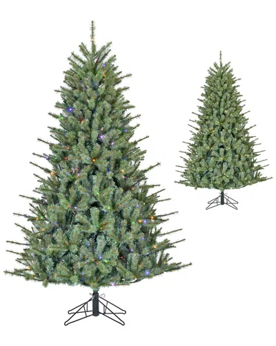KURT ADLER KURT ADLER 7' DUAL COLOR RIBBON LED CASHMERE TREE