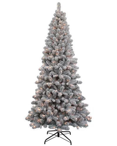 Kurt Adler 7-foot Pre-lit Clear New Brunswick Tree In Gray