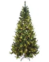 Kurt Adler 7-foot Pre-lit Sierra Green Tree Pvc & Pe Christmas Tree In Green
