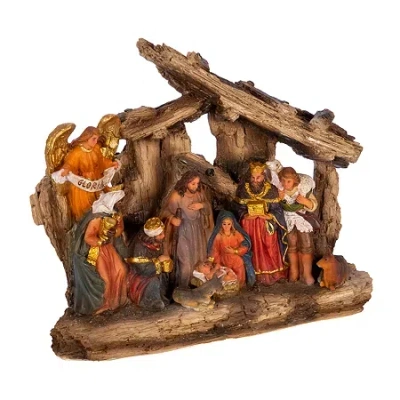 Kurt Adler 7-inch 11-pc. Resin Nativity Christmas Nativity Figurine In Multi