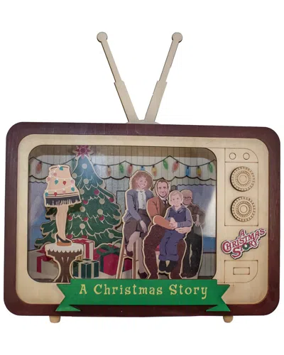 Kurt Adler 7-inch A Christmas Story Battery Operated Led Lighted Musical Tv Tablepiece In Multi