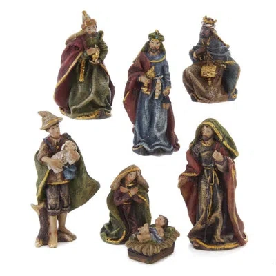 Kurt Adler 7 Piece Resin Nativity Set