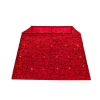 Kurt Adler 70-light Warm White Led Tree Collar, Red In Red