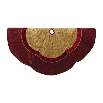 Kurt Adler Tree Skirt In Red