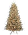 Kurt Adler 7.5-foot Pre-lit Warm White Cluster Led Blue Spruce Tree In Blue