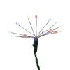 Kurt Adler 75-light Cluster Burst Multi-color Superbright Led Light Set With Green Wire In Blue
