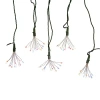 Kurt Adler 75-light Cluster Lights And Multi-color Twinkle Led Lights With Green Wire In Yellow