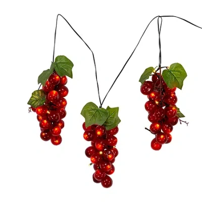 Kurt Adler 75-light Led Large Purple Grape Light Set In Multi