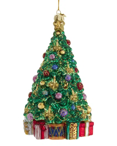 Kurt Adler 7.5in Bellissimo Glass Christmas Tree Ornament In Multi