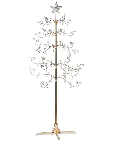 Kurt Adler 76-inch Revolving Gold Metal Tree