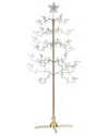 Kurt Adler 76-inch Revolving Gold Metal Tree In Gold